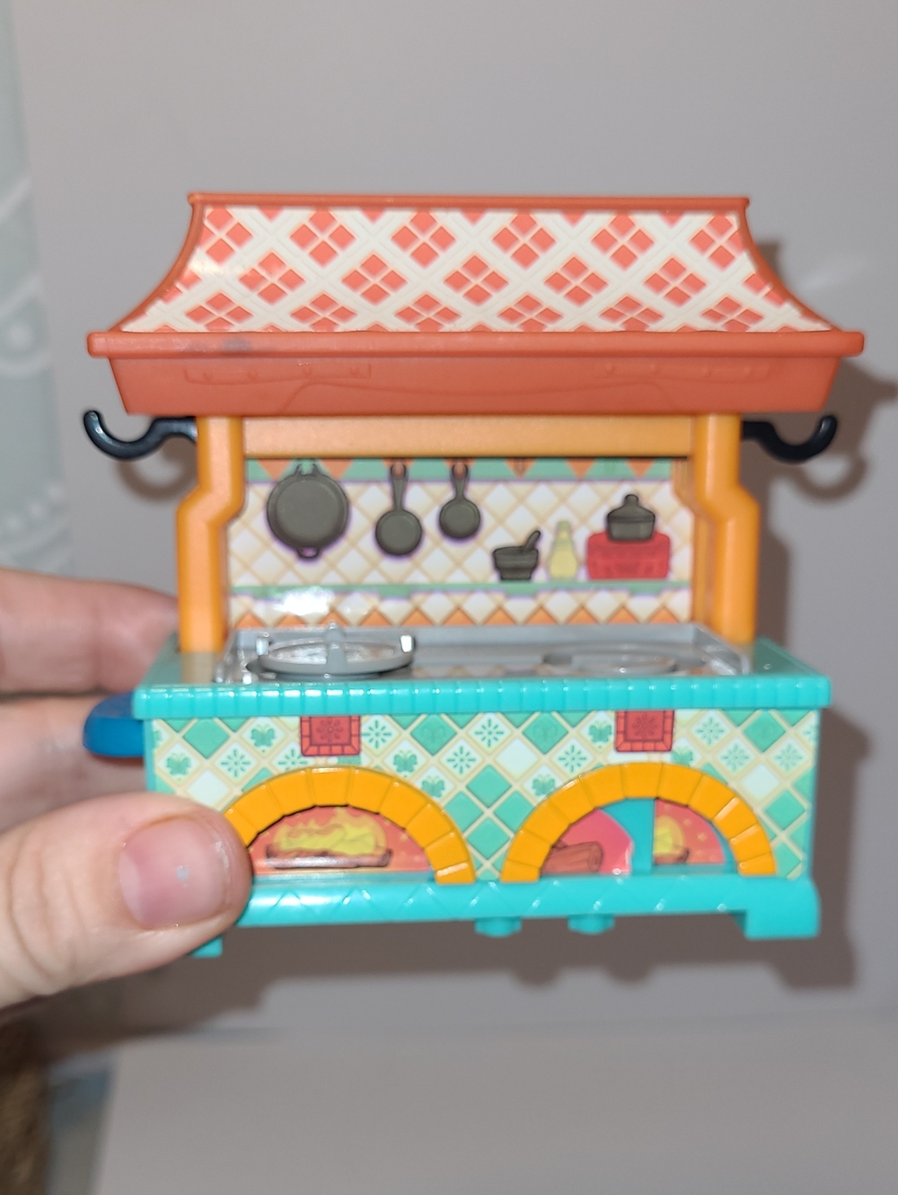 Toy Kitchen Playset - Teal and Coral Mini Stove  Only Stove  Movie Encanto